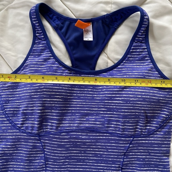 LUCY brand bluish purple 2pc set tank top and cropped legging gym attire sizeS/M - Picture 10 of 16
